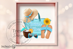 Summer Vibes Beach Tote Graphic Tee Tropical Vacation Style Product Image 8