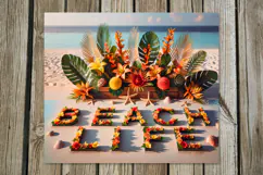 BeachLife flowers | 4 summer Skinny Tumbler Sublimation PL2 Product Image 3
