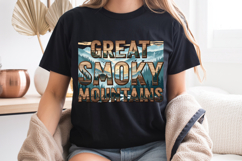 Great Smoky Mountains PNG, Vintage National Park Bear Design Product Image 7