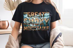 Great Smoky Mountains PNG, Vintage National Park Bear Design Product Image 7