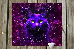 Neon Cats, Tiger, Lynx | Sublimation skinny tumbler designs Product Image 7