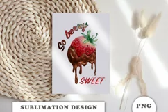 Sweet Strawberry sublimation png Product Image 7