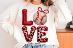 Baseball PNG, Faux Yarn Ball PNG, Baseball Mama PNG, Product Image 1