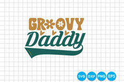Groovy Daddy Father's day retro SVG Design Product Image 7