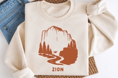 Zion National Park SVG | Canyon Cliff Illustration | Utah Product Image 2
