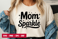 Mom Sparkle Typography SVG PNG Product Image 1