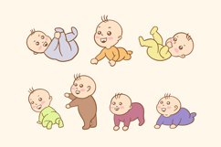 45 Set Bundle Cute Baby Babies Boy Toddler Clipart Toddler Product Image 6