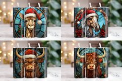 Stained Glass Christmas Tumbler Wrap Bundle | Christmas PNG Product Image 7