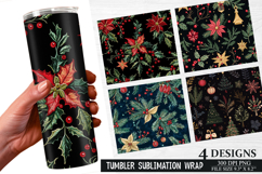 Christmas Tree Tumbler Wrap| Christmas Tumbler Wrap Design Product Image 1