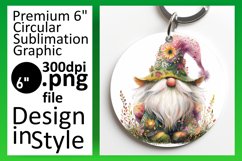 Captivating Gnome Sublimation Circles Assortment Product Image 1