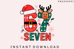 Funny Six Seven Meme Christmas Png Product Image 2