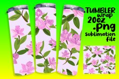 Spring Boho Floral Tumbler Wrap Design Product Image 1