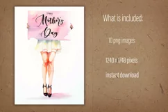 Mothers Day PNG, Mothers day flyer, Mothers day illustration Product Image 2