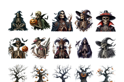 Gothic Halloween Clipart, Autumn Clipart Product Image 7