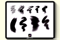 Procreate Hairstyle Stamps &amp; Brushes | Stamps | Brush Set Product Image 5