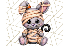 Halloween Bunny Clipart, Cute Bunnies in Costumes PNG Product Image 3