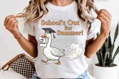 School's Out For Summer PNG, Funny Goose Graduation Design Product Image 6