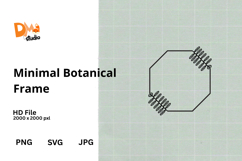 Minimal Botanical Frame Product Image 1