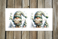 Watercolor Christmas gnome | Sublimation Mug designs PL2 Product Image 3
