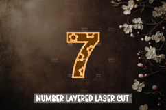 Daisy Numbers 0-9 Laser cut, Home decor Laser Cut Product Image 9