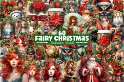 Mega Watercolor Christmas Clipart Bundle, Christmas Bundle Product Image 2