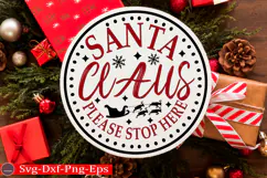 Christmas Round sign Svg holiday quotes Svg design Christmas Product Image 1