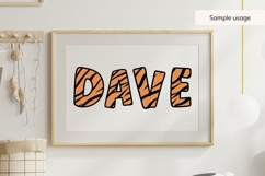 Tiger Print Alphabet SVG | Animal Letters Product Image 7
