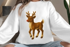 Oil painted reindeer png design for T-shirts Product Image 4
