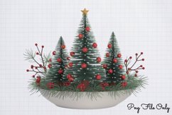Christmas Tree Arrangement Decoration Clipart Bundle PNG Product Image 10