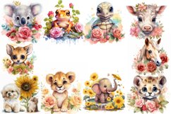 Baby Animals Watercolor bundle | Baby Animals bundle Product Image 2