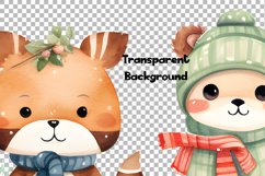 Winter Animals Christmas 31 Cliparts Collection Product Image 7