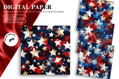 4 of July Patriotic Pattern Background America USA Wallpaper Product Image 1