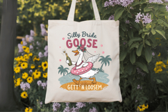 Silly Bride Goose Gett’n Loose, Beach PNG Sublimation Design Product Image 6