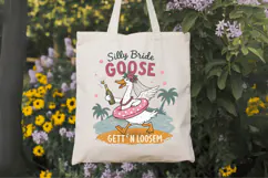 Silly Bride Goose Gett’n Loose, Beach PNG Sublimation Design Product Image 6