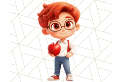 School Teacher Clipart, Boy Teacher PNG, Cute Classroom Art Product Image 7