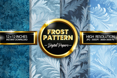 Frost Pattern Digital Papers - 04 variations Product Image 1