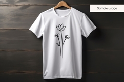 Flower Doodle Bundle - 40 Minimalist Floral SVG Files Product Image 7