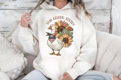 Patriotic Goose PNG Stay Golden Goosey Sunflower Sublimation Product Image 7