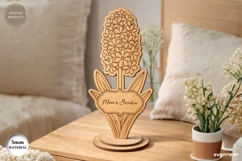 Standing Flower Hyacinth Laser Cut | Glowforge | SVG Product Image 1