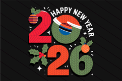 Happy New Year 2026 Png Trendy New Years Product Image 1