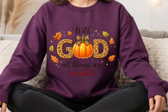 Christian Fall PNG: Leopard Pumpkin Coquette Design Product Image 3