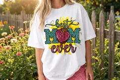 Best mom ever sunflower PNG sublimation | Mother's Day PNG T Product Image 4