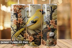 Embroidered Goldfinch Tumbler Design Product Image 1