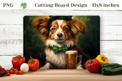 St Patrick&#039;s Day Dog Cutting Board, Kitchen Cutting Board Product Image 1