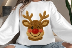 Latch Hook Yarn Reindeer Noel face Christmas png design for Product Image 4