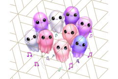 Pastel Halloween Clipart Cute PNG Graphics, Halloween Png Product Image 3