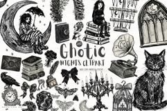 Gothic Nights Clipart Product Image 1