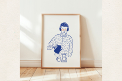 Paris Cafe Clipart Bundle, Parisian Aesthetic PNG, Cafe Life Product Image 7