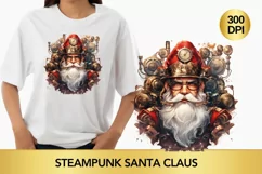 Steampunk Santa Claus Clipart, Santa Claus steampunk png Product Image 1