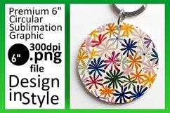 Chic Round Flower Sublimation Range Product Image 1